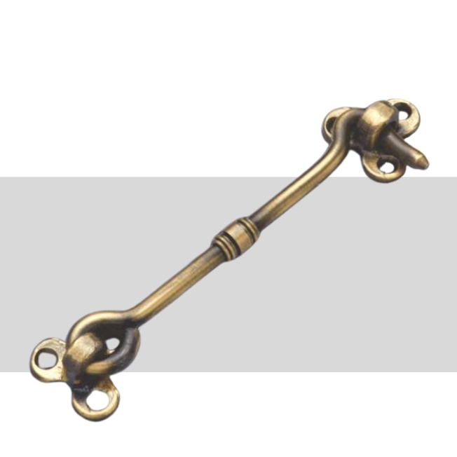 Flower Brass Gate Hook